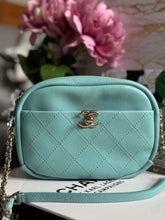 Load image into Gallery viewer, Chanel series 26 Tiffany Blue Goat skin LGHW Casual Trip Camera Case Bag
