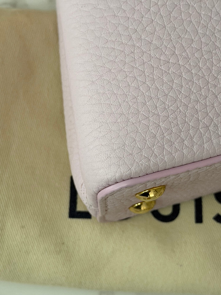 LOUIS VUITTON LV Mini Capucines In Guimauve Marshmallow Pink