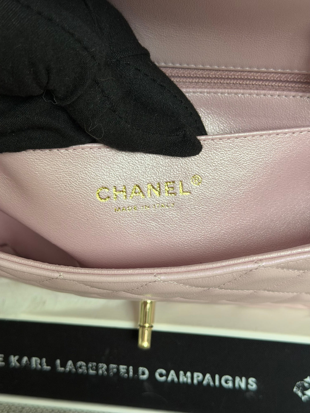 CHANEL 21S Light Pink Calf Skin LGHW Mini rectangular flap bag series 31 2021 *super rare*