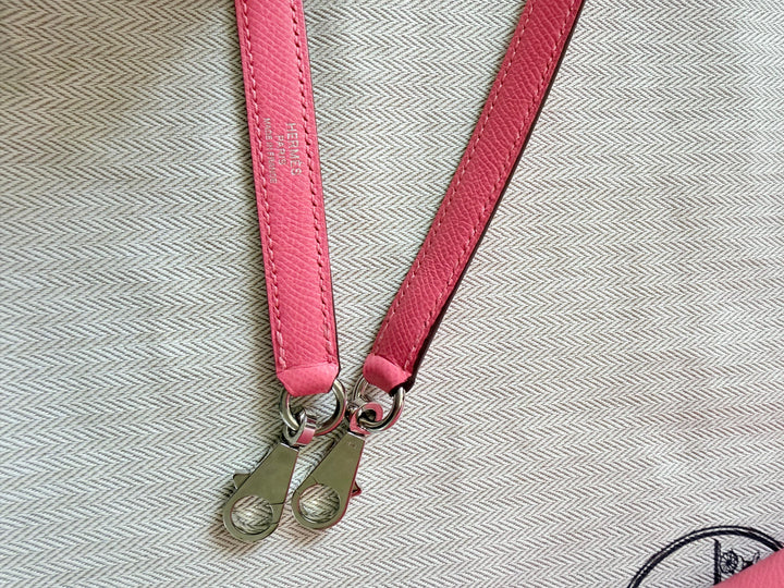 Hermes Kelly 28 in Rose Azalee Pink Epsom Leather PHW Stamp C 2018