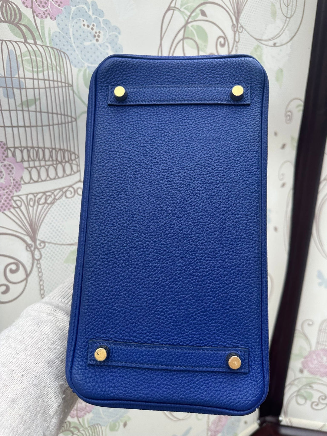 Hermes Birkin 30 Bleu Electric Togo Leather GHW Stamp T 2015 Bag