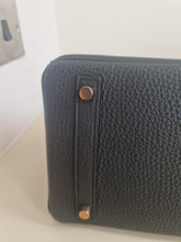Load image into Gallery viewer, HERMES Noir/Black Togo Leather RGHW Birkin 30 Stamp D 2019
