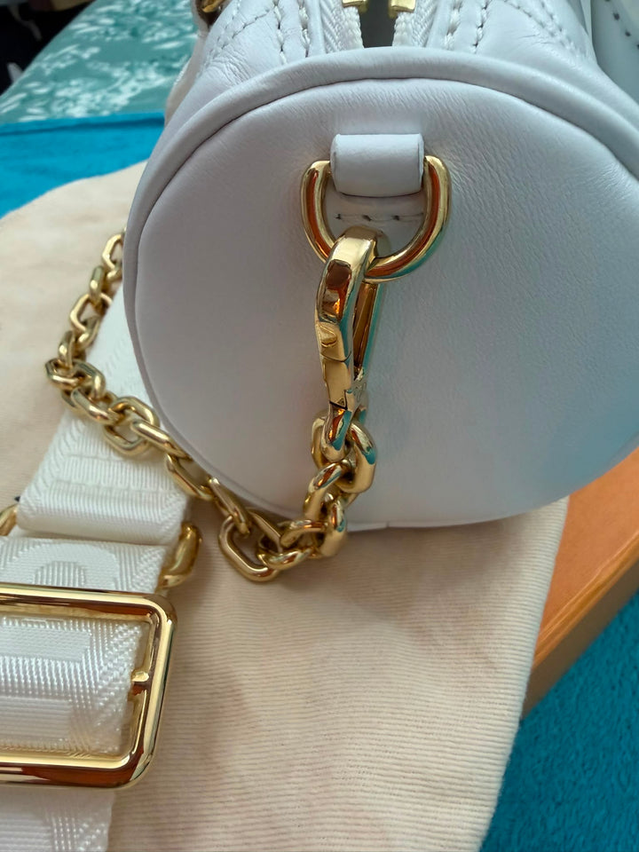 LOUIS VUITTON Papillon BB in Snow Emprinte Leather