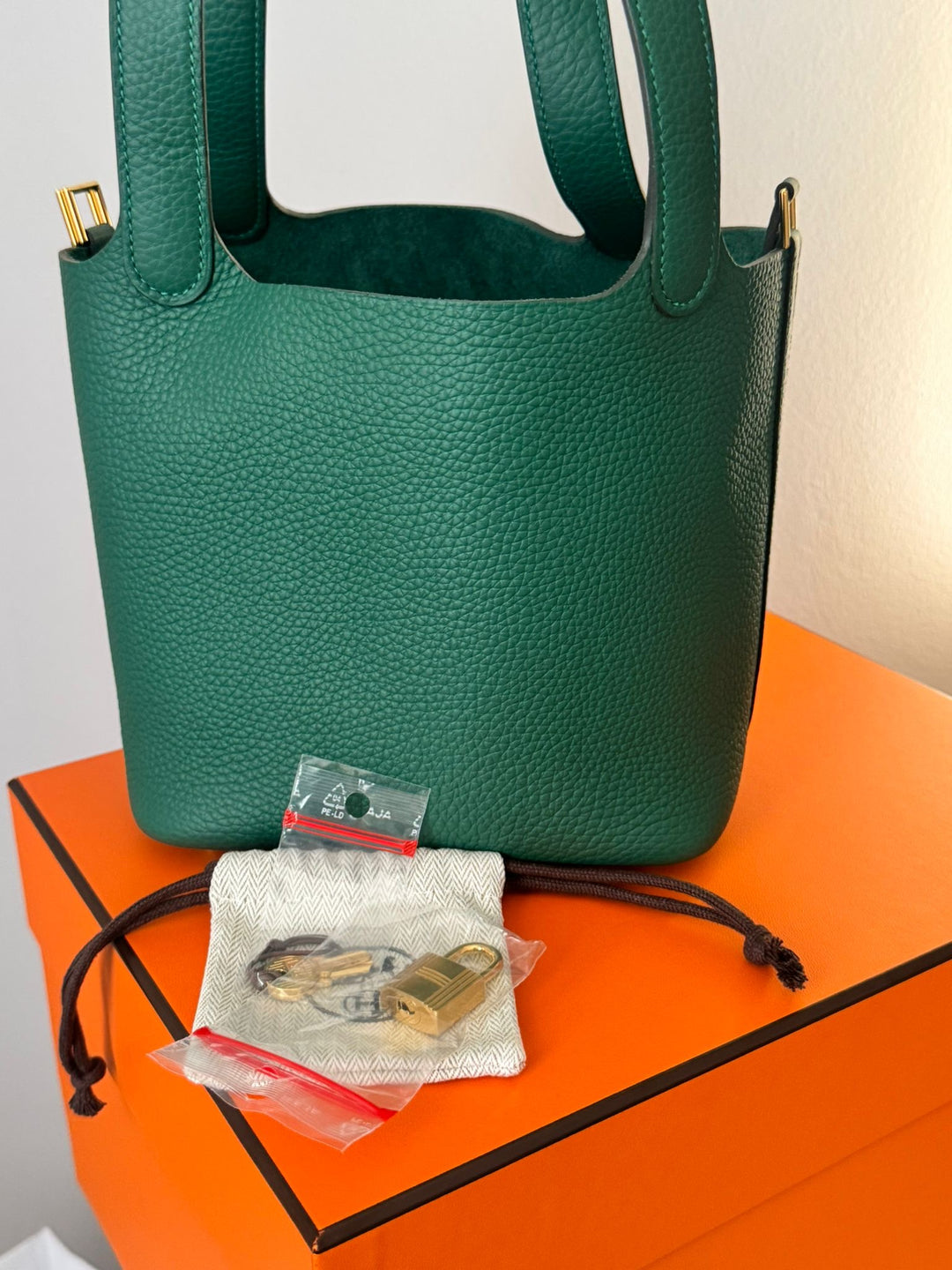 Hermes Picotin 18 Vert Moyen Leather GHW