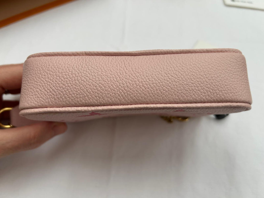 LOUIS VUITTON Pink Mini Pochette 2021