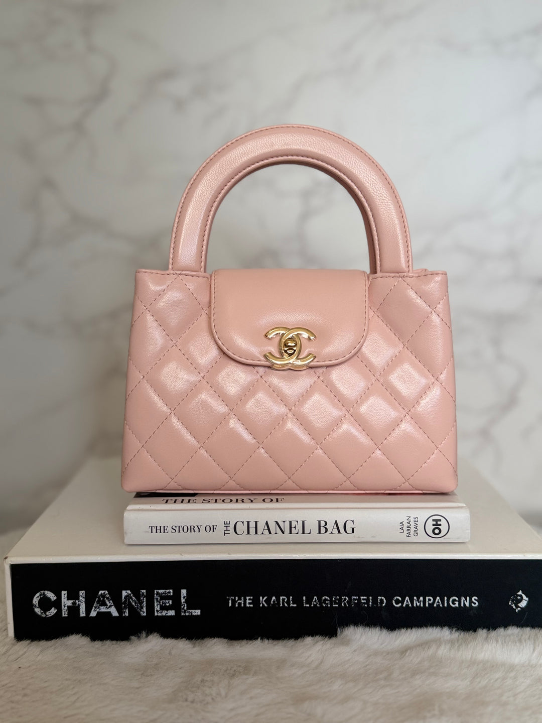 CHANEL 26B Light Pink Calf Skin Kelly Shopping Bag size Small 19 cms 2026
