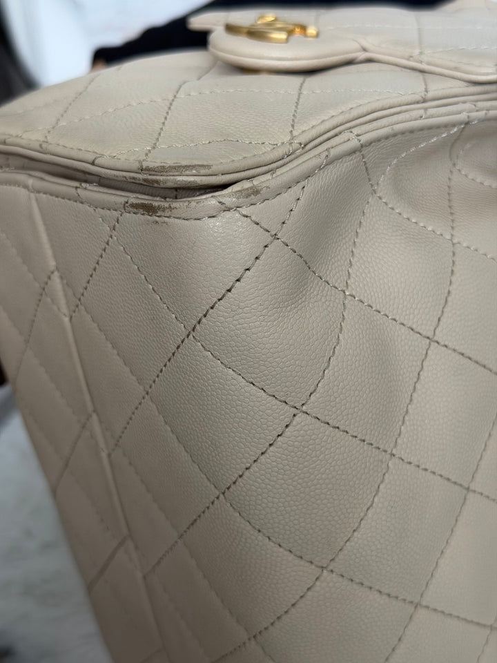 CHANEL Beige Caviar Aged GHW 25 Hobo Bag size SMALL 2025 25S collection
