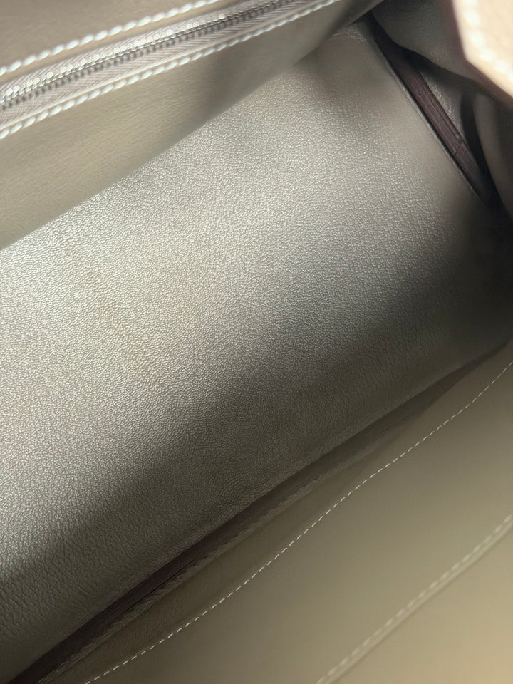 Hermès Etoupe Togo Leather PHW Birkin 30 Stamp A 2017