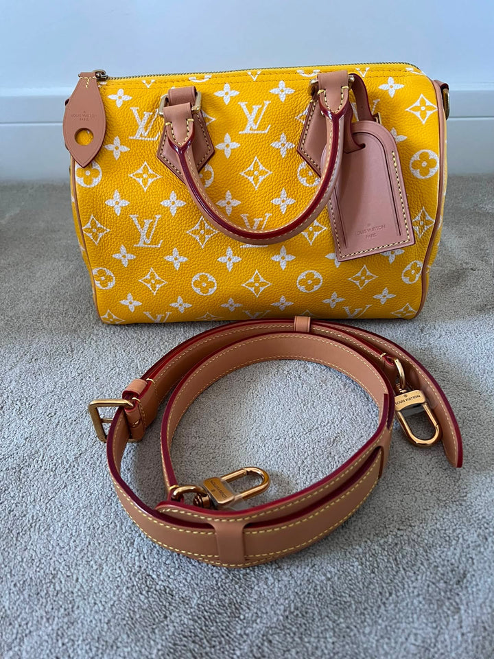LOUIS VUITTON LV Speedy P9 Bandoulière 25 Bag in Yellow