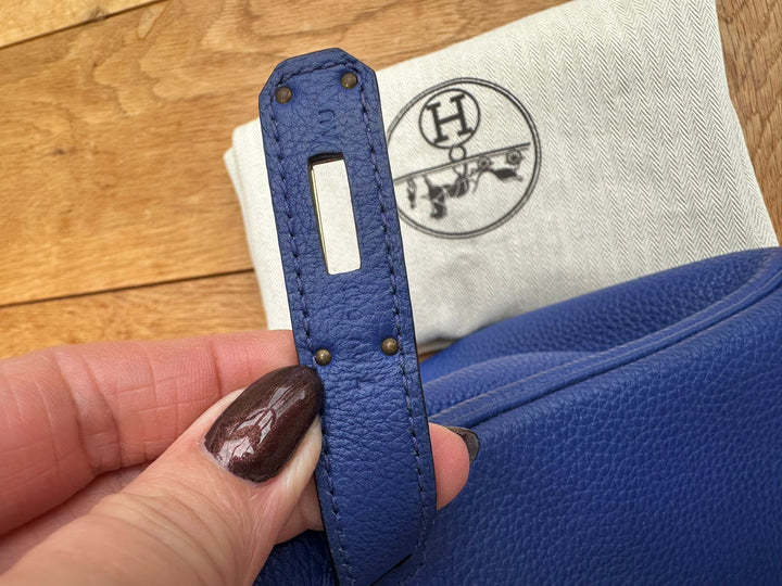 Hermes Birkin 30 Bleu Electric Togo Leather GHW Stamp T 2015 Bag