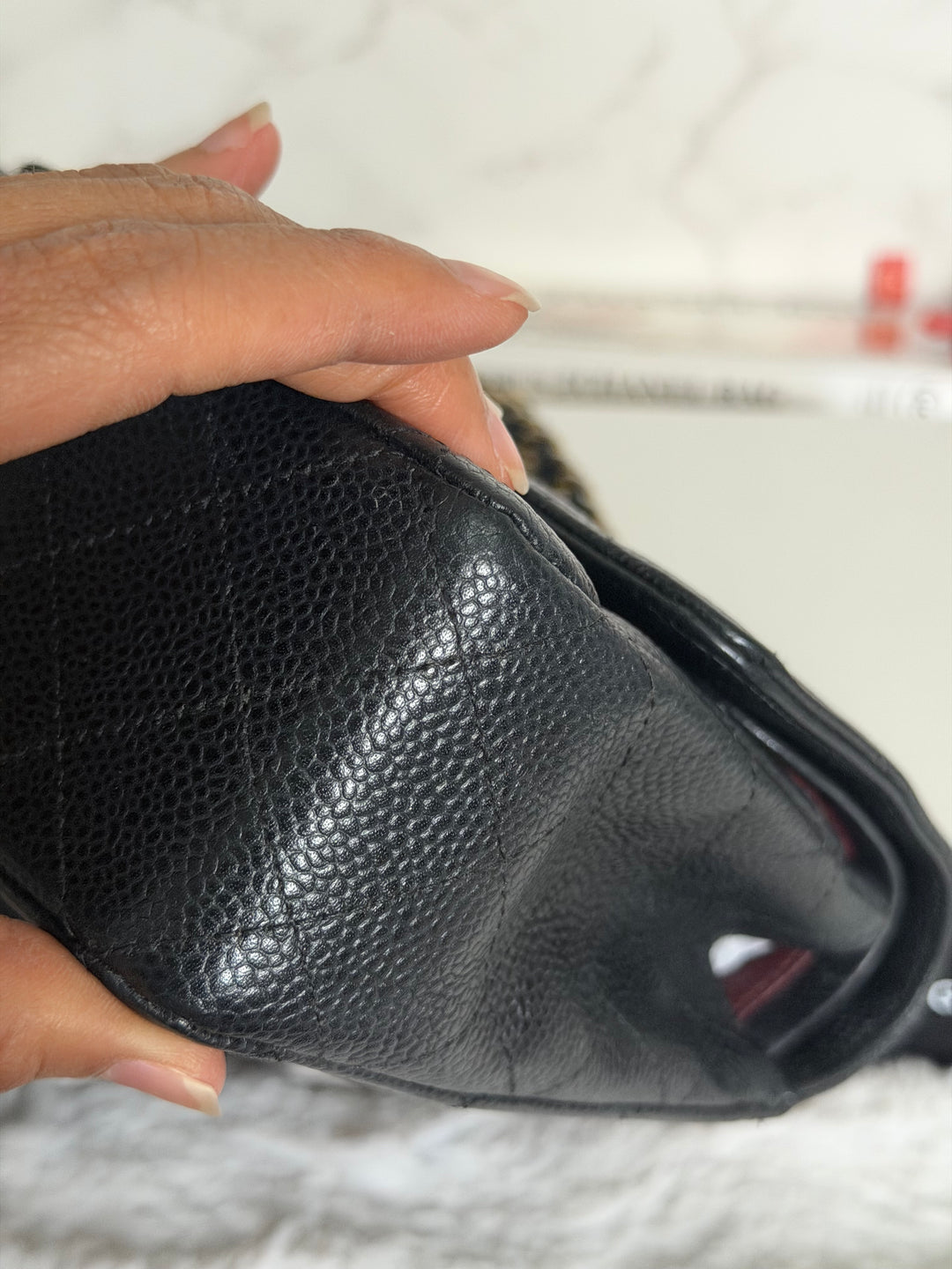 CHANEL series 16 Black Caviar GHW Medium ML Timeless Classic Double Flap bag 2011/2012
