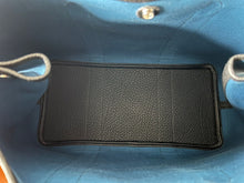 Load image into Gallery viewer, Hermes Garden Party 36 in Blue canvas and negoda leather with silver hardware
