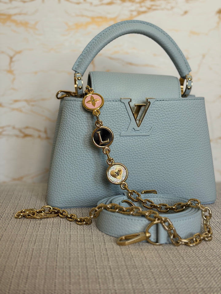 LOUIS VUITTON LV Capucines BB Light Blue 2025