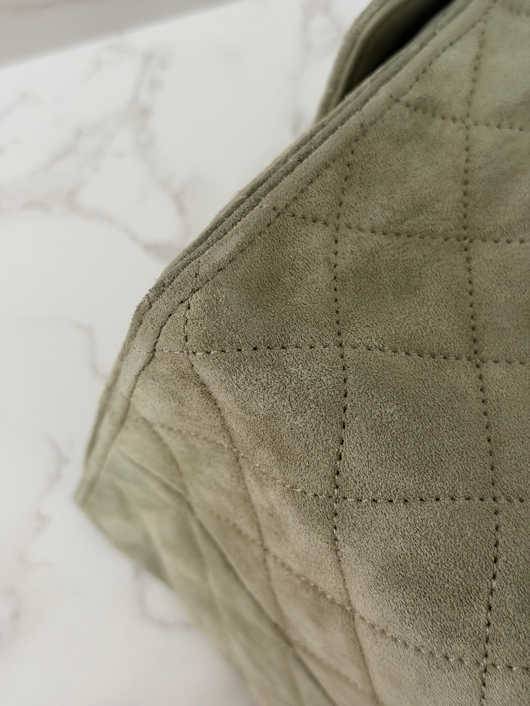 CHANEL 25C 2025 Khaki Suede Aged GHW 25 Hobo Bag size Medium