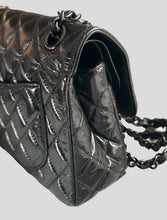 Load image into Gallery viewer, CHANEL So Black Glazed Calf Skin So Black Hardware series 30 Small classic double flap bag
