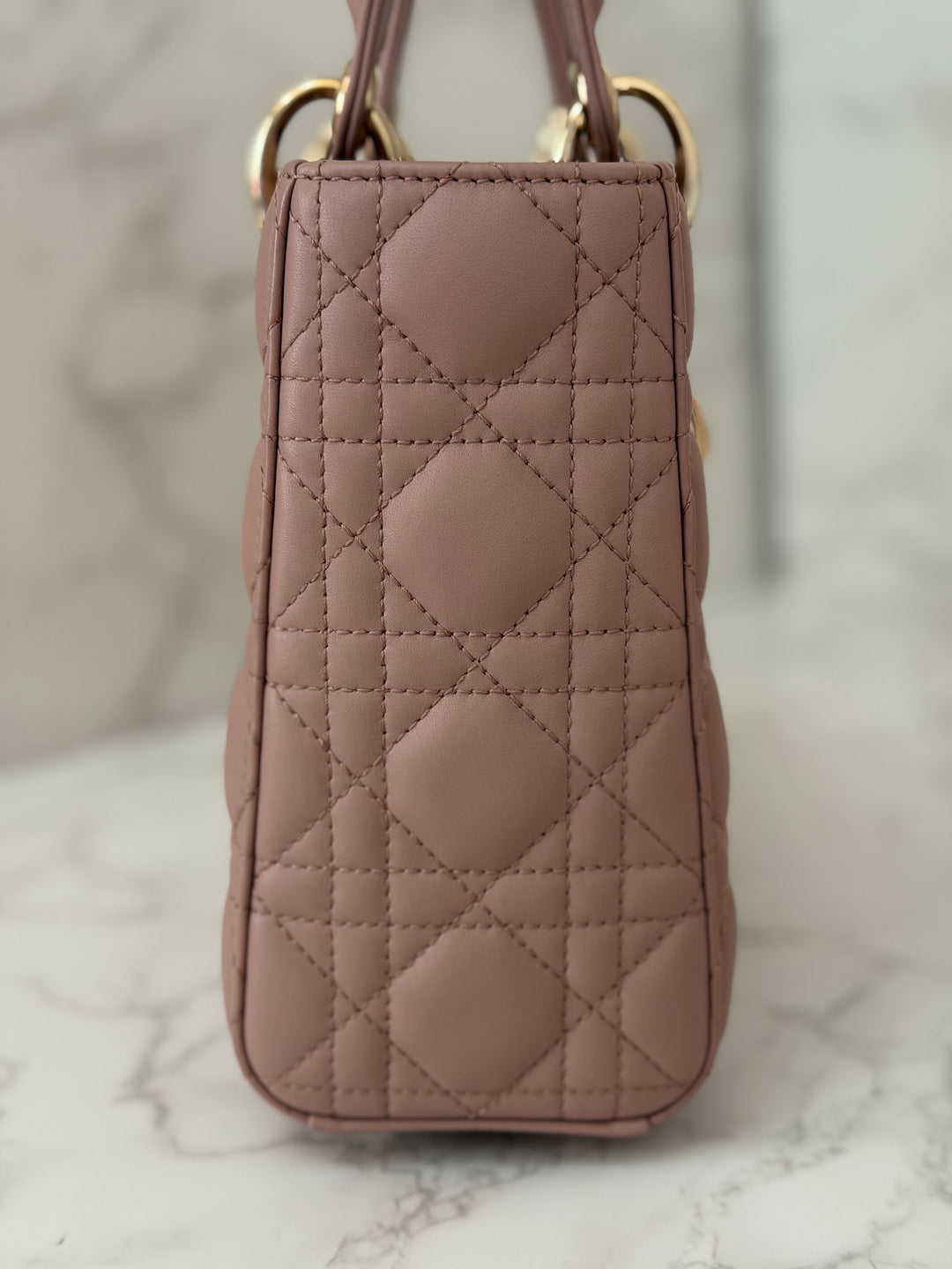 DIOR Lady Dior In Blush Lambskin LGHW size SMALL 2020