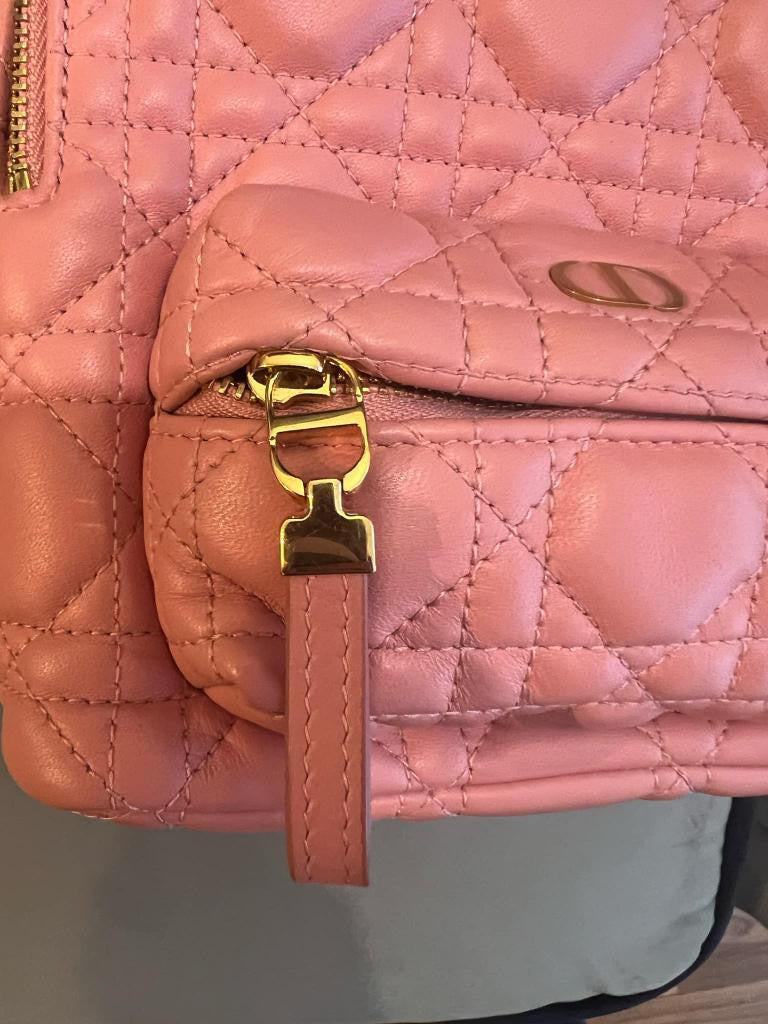 Dior Pink Lambskin GHW Backpack