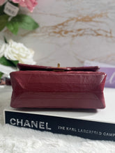 Load image into Gallery viewer, Chanel series 23 2017 Burgundy Distressed Calf Skin Aged GHW Chevron 2.55 224 Mini Reissue Double Flap Bag
