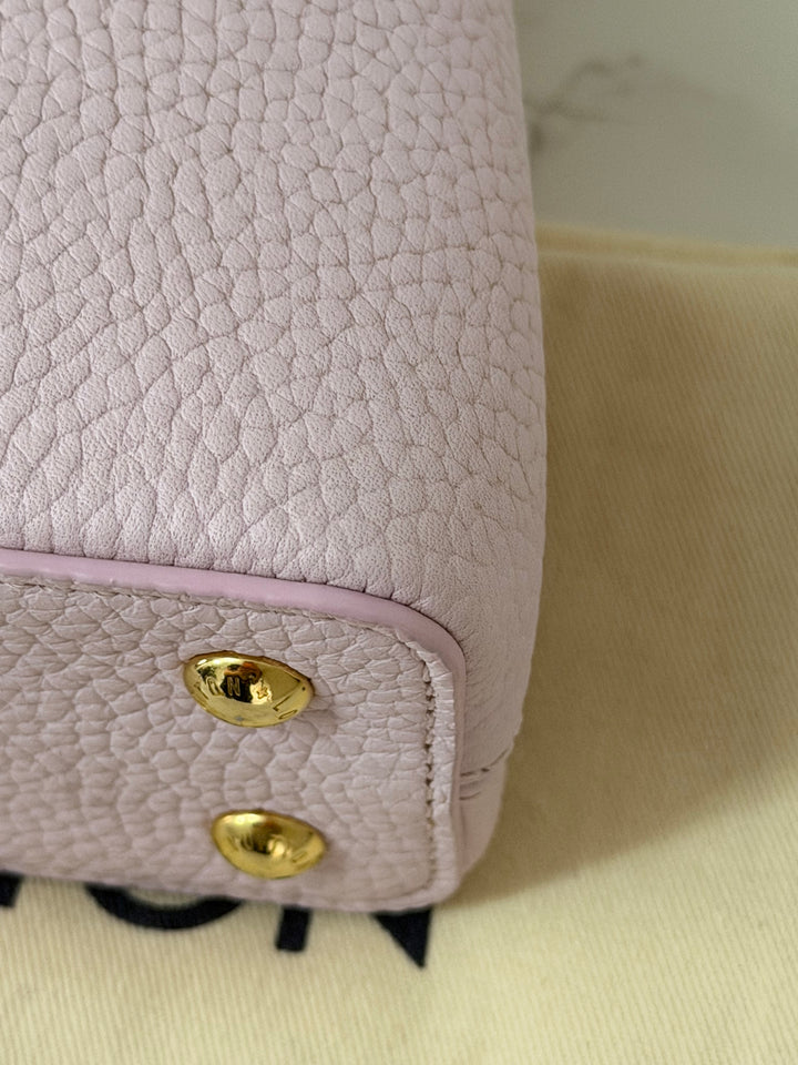 LOUIS VUITTON LV Mini Capucines In Guimauve Marshmallow Pink