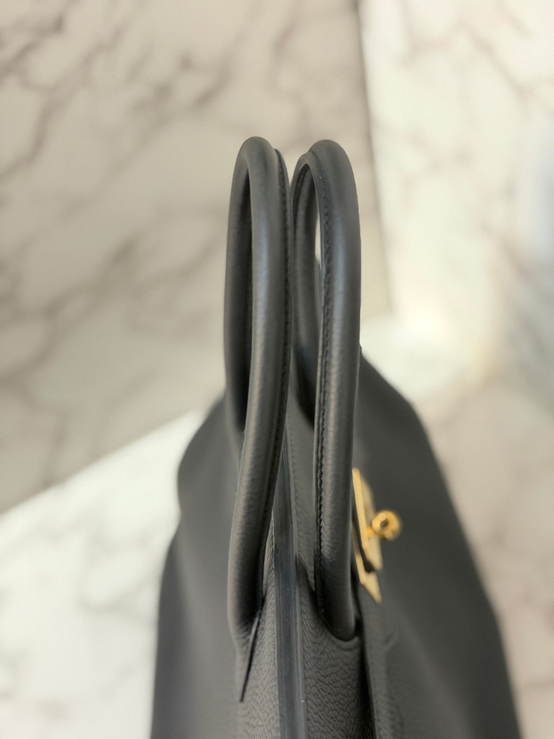 Hermes Birkin 35 Noir Black Togo Leather GHW Stamp T 2015