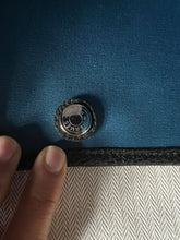 Load image into Gallery viewer, Hermes Garden Party 36 in Blue canvas and negoda leather with silver hardware
