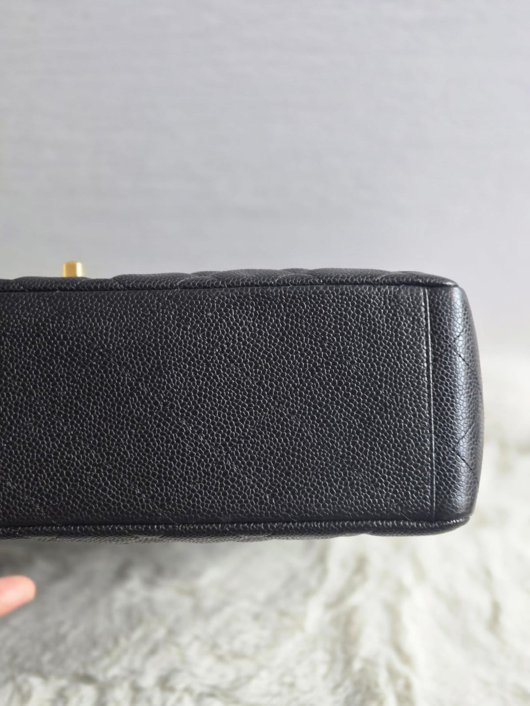 Chanel series 13 2010 Black Caviar Maxi Single Flap Bag with GHW