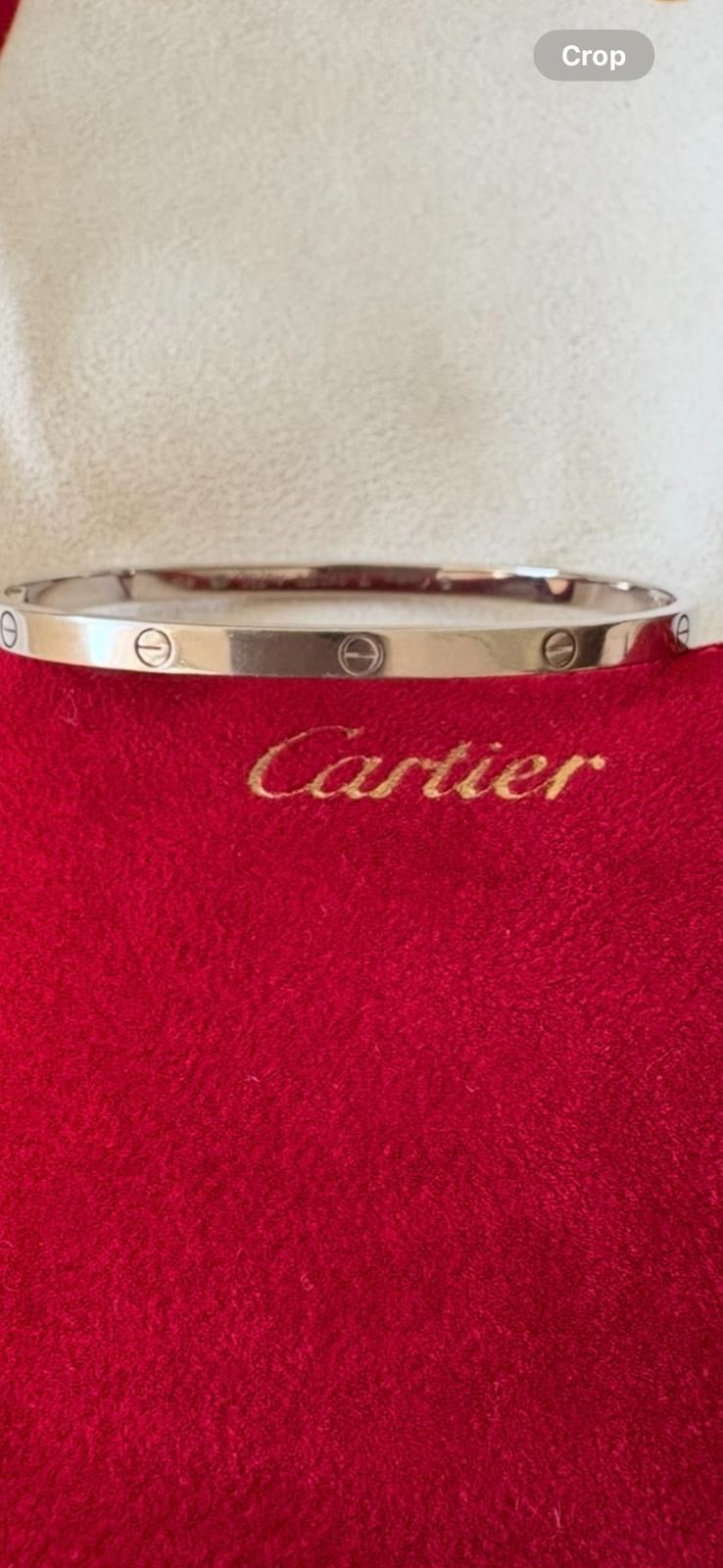 Cartier Love Bracelet Small size 17 in White Gold