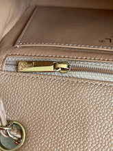 Load image into Gallery viewer, Chanel series 25 18S Collection Pearly Dark Beige Caviar Champagne Gold Hardware Mini Rectangular Flap Bag
