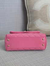 Load image into Gallery viewer, Chanel series 31 21P 2021 Pre Spring/Summer Collection Pink Caviar Coco Handle Flap Bag with Top Handle and Detachable Strap size Small

