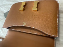 Load image into Gallery viewer, HERMES Constance 18 Gold Epsom Leather GHW Flap bag Stamp B 2023
