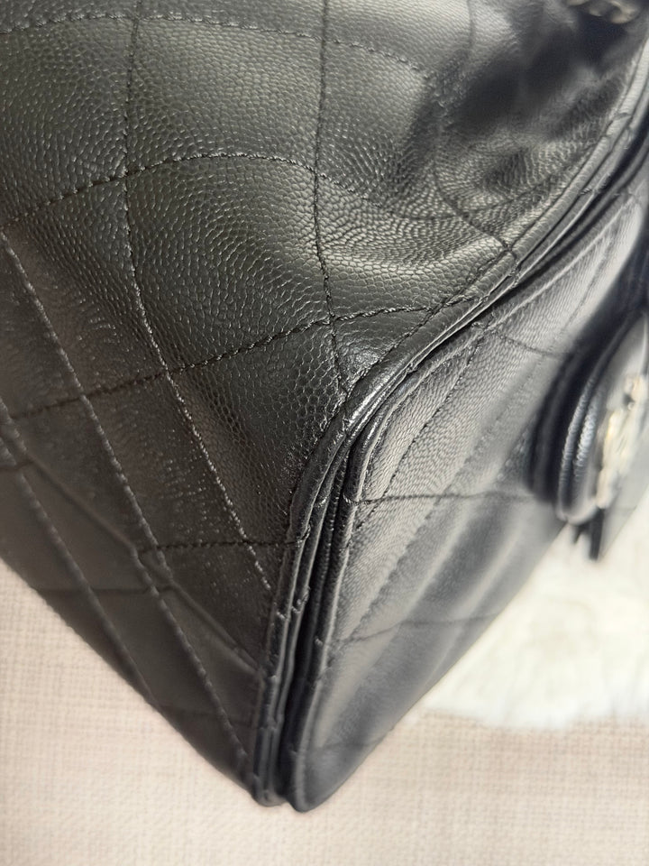 CHANEL 25 Hobo Bag Size SMALL in Black Caviar Ruthenium Hardware 2026