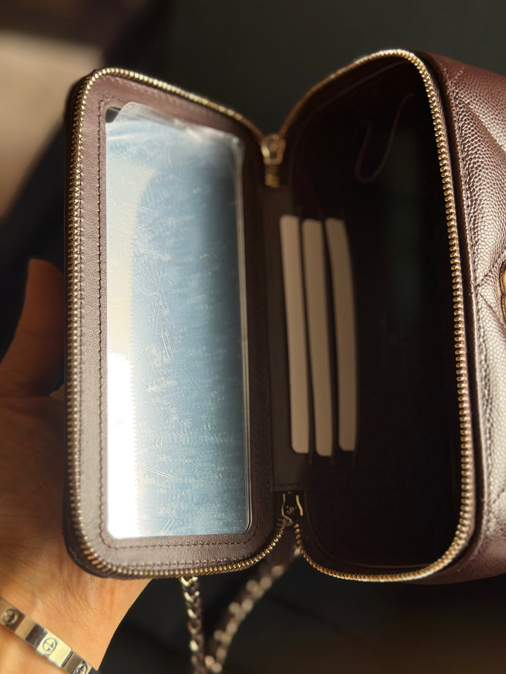 CHANEL 2026 26S collection Brown Caviar LGHW Small Vanity with Top Handle