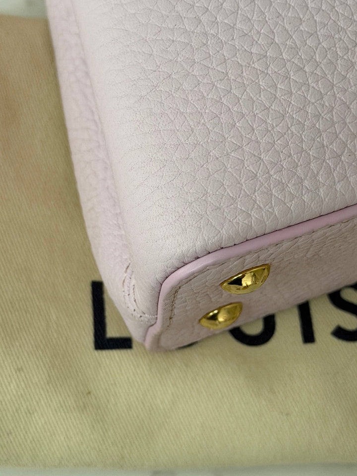 LOUIS VUITTON LV Mini Capucines In Guimauve Marshmallow Pink