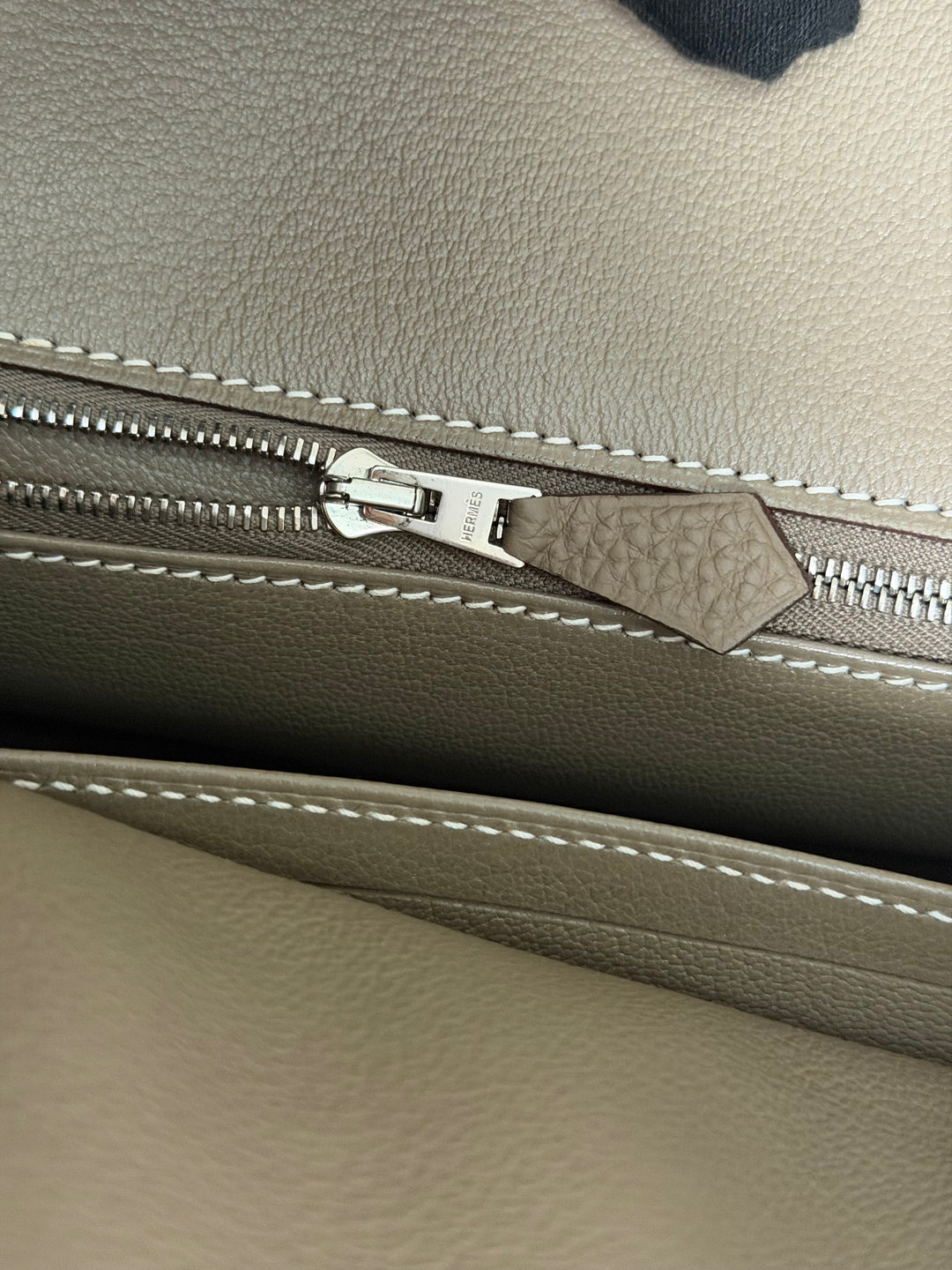 Hermès Etoupe Togo Leather PHW Birkin 30 Stamp A 2017