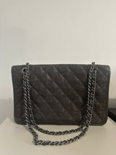 Load image into Gallery viewer, Chanel series 20 (2015) French Riviera Dark Grey Caviar SHW Flap Bag
