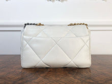 Load image into Gallery viewer, Chanel 19 size Small from series 30 White Goat Skin Mixed Hardware Flap Bag
