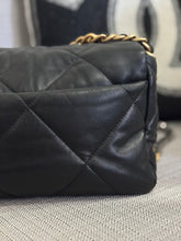 Load image into Gallery viewer, Chanel 19 Flap Bag from series 31 2021 in Black Lambskin Mixed Metal GHW Size Small
