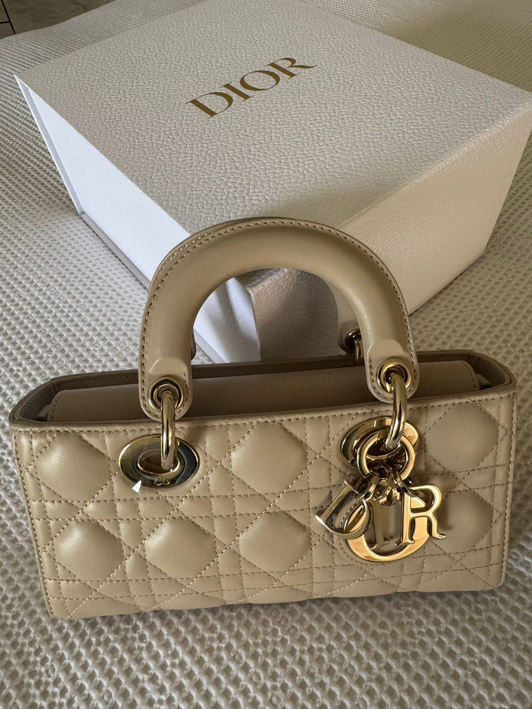 Dior Small Lady D-Joy Bag
Powder Beige Cannage Lambskin LGHW