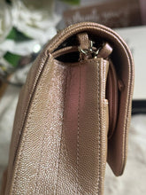 Load image into Gallery viewer, Chanel series 24 17B 2017 Fall/Winter collection Rose Gold Chevron Caviar Medium ML Timeless Classic Double Flap Bag with SHW
