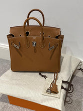 Load image into Gallery viewer, Hermes Birkin 25 Gold Togo Leather Palladium hardware Stamp W (2025)
