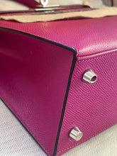 Load image into Gallery viewer, Hermes Kelly 25 Rose pourpre Epsom Leather palladium hardware stamp A (2017)
