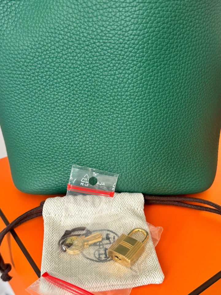 Hermes Picotin 18 Vert Moyen Leather GHW
