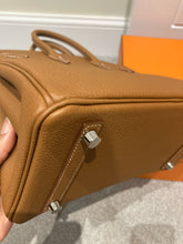 Load image into Gallery viewer, Hermes Birkin 25 Gold Togo Leather Palladium hardware Stamp W (2025)
