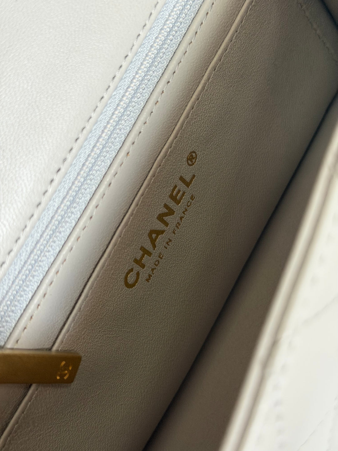 CHANEL 21A Grey Lambskin Aged GHW Top Handle Mini Rectangular Flap Bag 2021