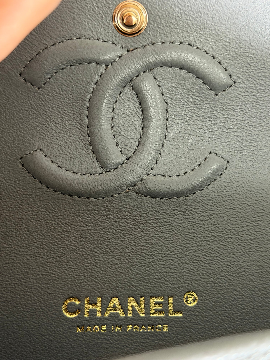 CHANEL Series 29 20C collection 2020 Grey caviar LGHW Small Timeless Classic double flap bag
