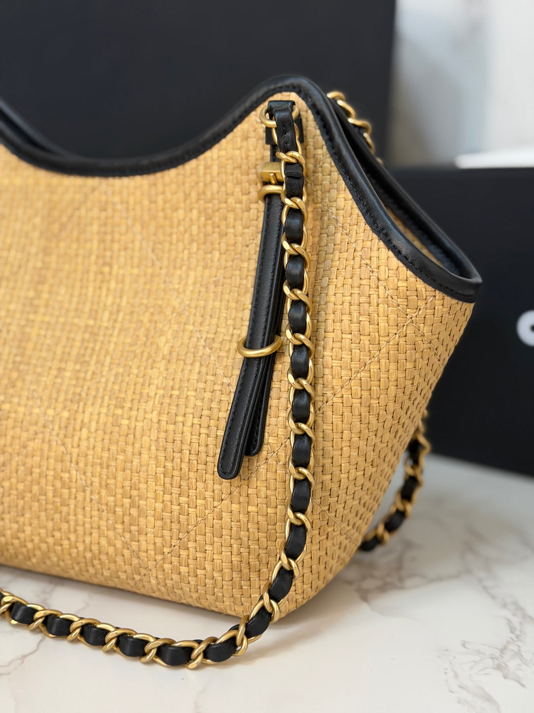 CHANEL 25K Raffia Small Tote Bag 2025