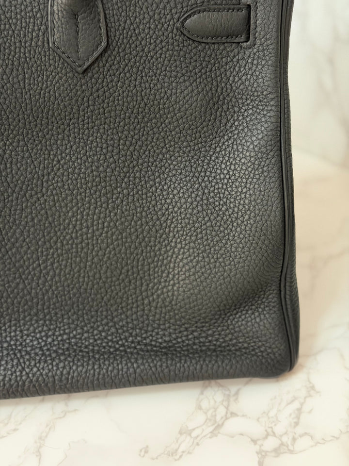 Hermes Birkin 35 Noir Black Togo Leather GHW Stamp T 2015