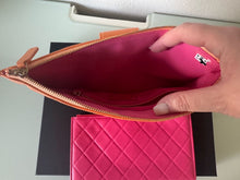 Load image into Gallery viewer, Chanel 24P Collection Orange and Dark Pink Lambskin Pouches
