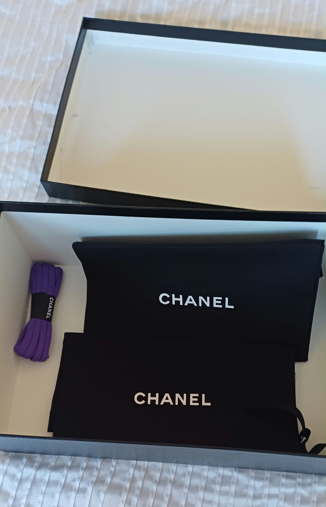 CHANEL 19P Purple Lycra Trainers size EU 35.5
