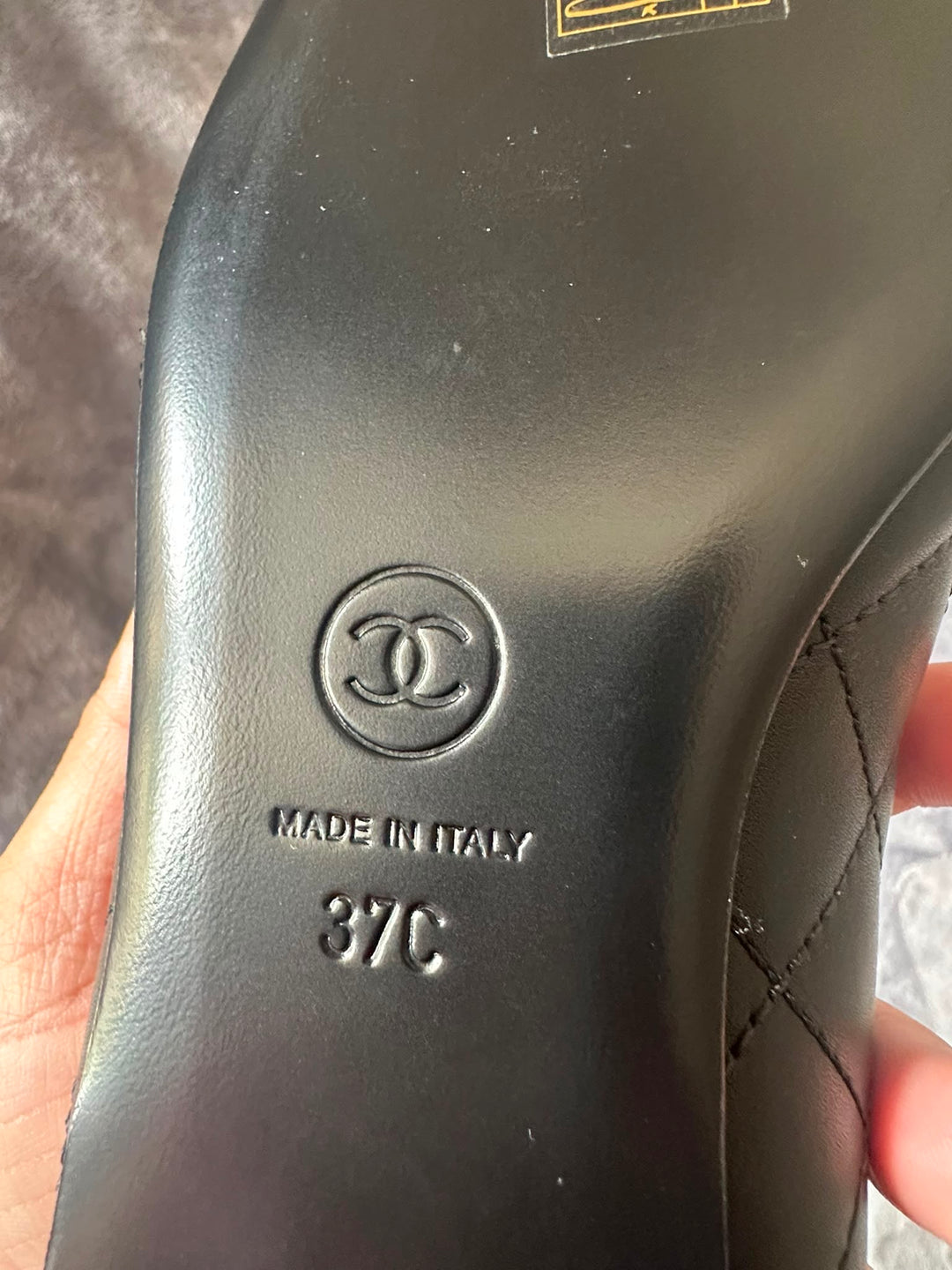 CHANEL Black Ballerina Shoes EU 37.5